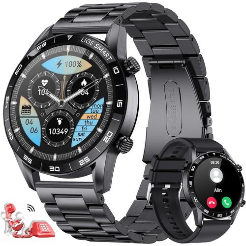 Smartwatch Uomo Con Chiamate E Assistente Vocale 1.39'' Orologio Fitness Smartwatch Uomo Con 100+ Modalità Sport/Spo2/Sonno/Notifiche Whatsapp Smart Watch Per Android Ios