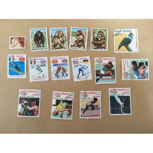 Guinée Bissau - Lot De 16 Timbres Différents - Rl 18