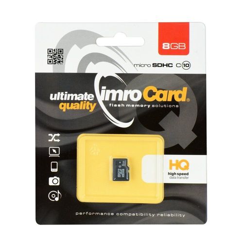 Carte Mémoire Imro® microSD 8GB Class 10 UHS