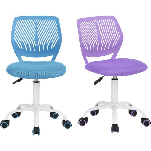 Lot De 2 Chaises, Hauteur Réglable Et Ergonomique Domicile, Bureau, Plastic Métal Et, 38,5cm X40cm X75-87cm