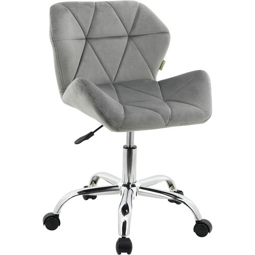 Chaise De Bureau Moderne Pivotante En Tissu Rembourré Pour Maison, Bureau, Hauteur Réglable