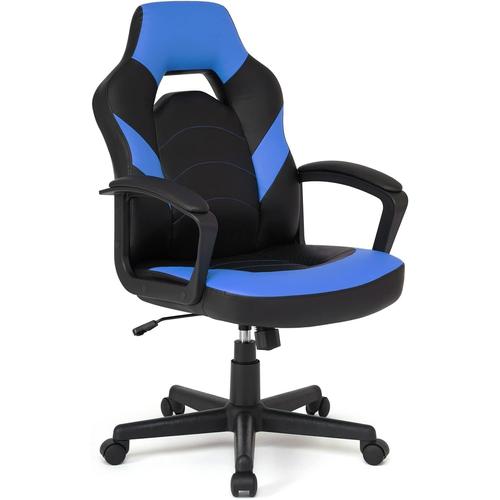 Chaise Gaming, Fauteuil Gamer Ergonomique, Chaise De Bureau À Domicile, Chaise D'ordinateur, 48 X 50 X 115cm (Bleu)