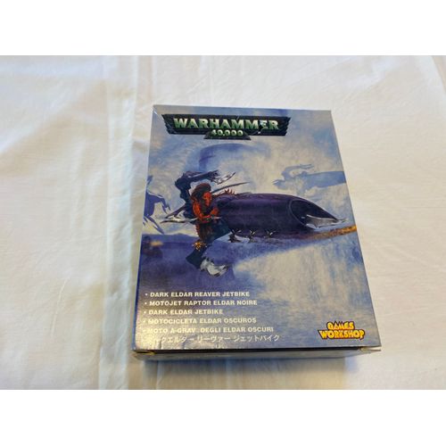 Warhammer 40k, Jetbike+Guerriers Eldars Noirs