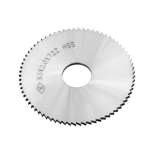 Lame de scie circulaire 63 mm x 16 mm x 2 mm en acier haute vitesse 72 dents pour couper l'acier, le cuivre, le métal, le plastique, le bois