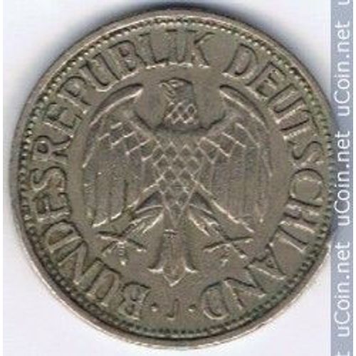 Allemagne (R F A ) = Pièce De 1 Deutsche Mark, Année 1950,  Lettre J