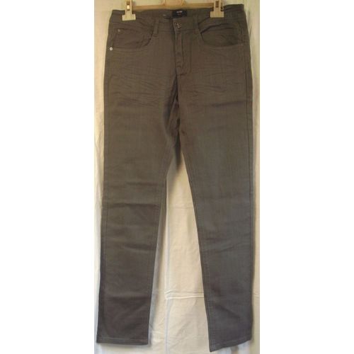Pantalon Jean Gris - Kiabi Slim Fit - Taille S 16 Ans 164 / 176 Cm