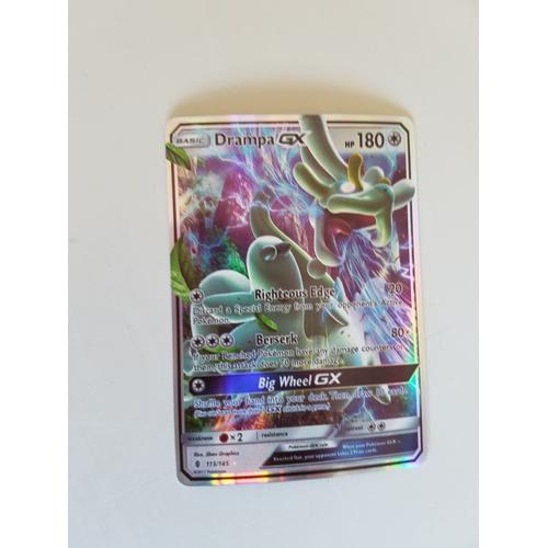 Carte Pokemon - Drampa Gx Brillante (Version Anglaise)