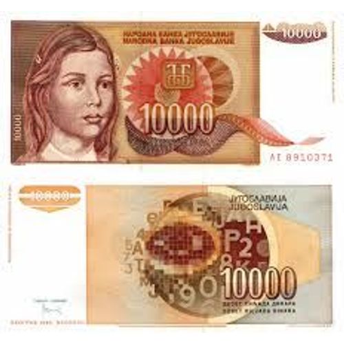 Billet Yugoslavie 10 000 Dinar