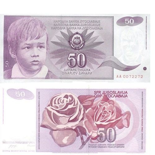 Billet Yugoslavie 50 Dinar