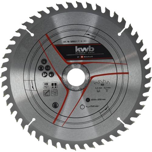 lame de scie aux carbures de tungstène (Ø 254 x 30 mm, 42 dents, pour scie circulaire sur table TC-TS 2025/2 eco, scies à onglet radiales TC-SM 254 et TC-SM 2531/1 U )