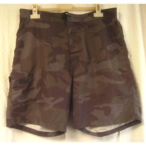 Short Tex Man "Camouflage/Militaire" - Vert/Gris/Noir - Taille L