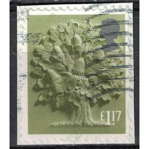 Royaume Uni 2017 Oblitéré Used Arbre Oak Tree Chêne 1.17 Livre Sterling Su