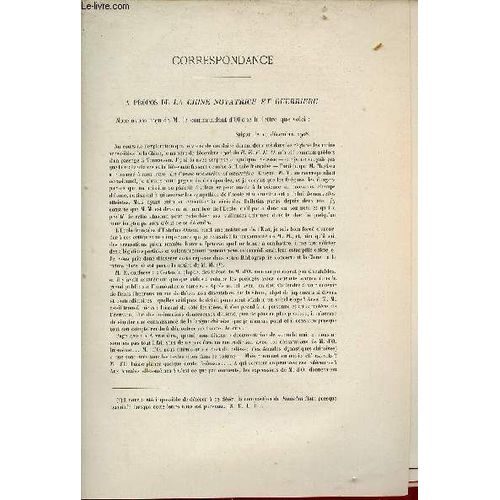 A Propos De La Chine Novatrice Et Guerriere Lettre De M.Le Commandant D Ollone - Documents Administratifs - Extrait Du Bulletin De L Ecole Française D Extrême-Orient 1908.