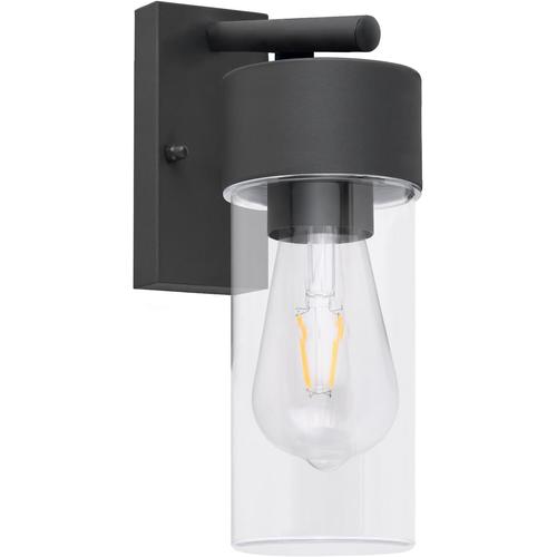 Applique Murale Exterieur,Moderne E27 Base Lampe Murale,Ip44 Etanche Luminaire Exterieur,Gris Foncé Eclairage Exterieur Pour Porte Couloir Salon Chambre