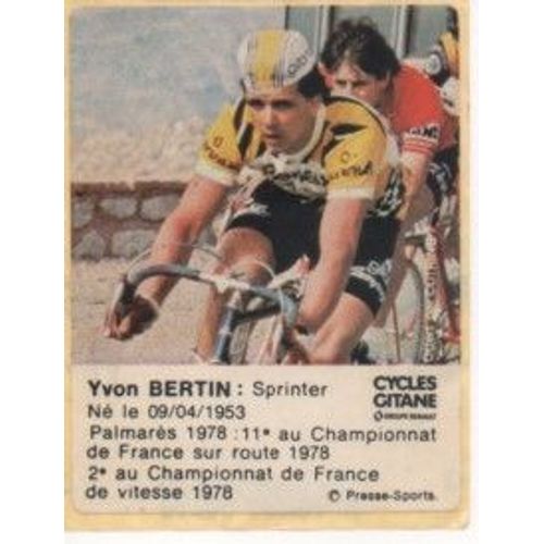 Yvon Bertin Sprinter Cycliste