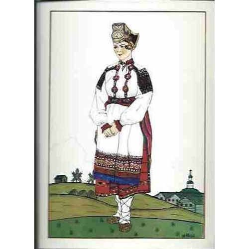 11 Cartes De Costumes Folkloriques Russes