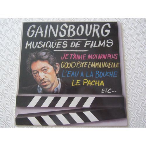Gainsbourg Musiques De Films: Requiem Pour Un Con (Le Pacha) - L'eau À La Bouche - Sous Le Soleil Exactement - Good Bye Emmanuelle - Charlie Brown - Sex Shop - Cannabis - Etc...