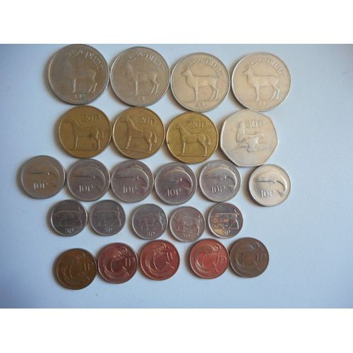 Lot De 24 Pièces Irlandaises 1990 2000