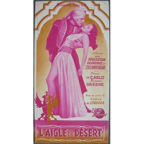 L'aigle Du Desert - The Desert Hawk * Frederick De Cordova - Film 1950 - 16x30cm - 6 Pages * Dossier De Presse * Livret De Cin?ma * Yvonne De Carlo ; Richard Greene - Pr?sentation Des Affiches De Cin?