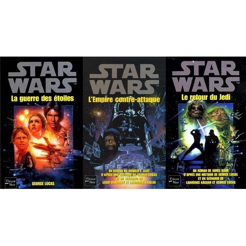 Lot Trilogie Complète Star Wars Trilogie Fondatrice 1 La Guerre Des Étoiles 2 L'empire Contre-Attaque 3 Le Retour Du Jedi Fleuve Noir Lucas Donald Glut Science Fiction Sf