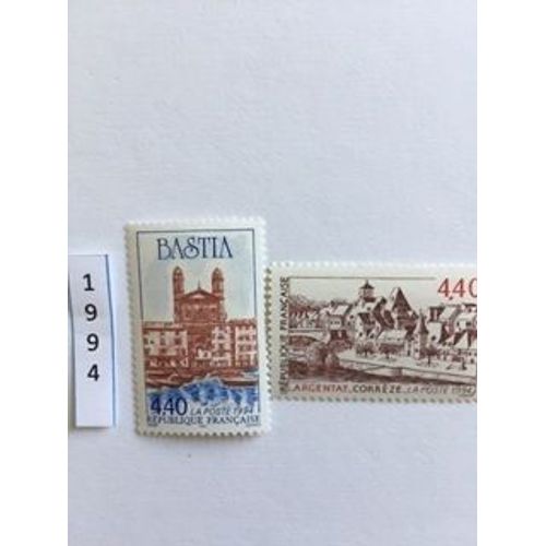 Lot De 2 Timbres Neuf