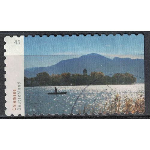 Allemagne 2015 Oblitéré Used Panoramas Paysages Lac De Chiemsee Su