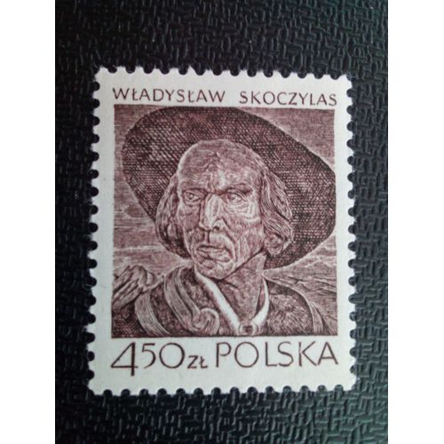 Timbre Pologne Yt 2435 Portrait D'un Homme Courageux, Par Wladyslaw Skoczylas 1979 ( 60404 )