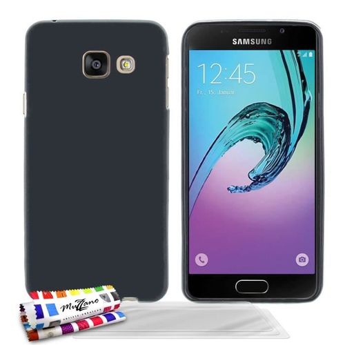 Coque Samsung Galaxy A3 A310 (2016) " Le Glossy " Noir Silicone (Tpu) + 3 Films