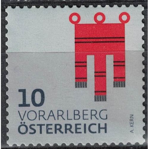 Autriche 2018 Sans Gomme Used Coat Of Armes Armoiries Vorarlberg