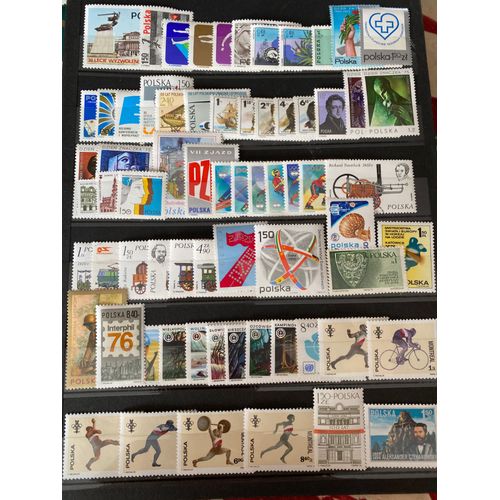 Timbres Pologne Neufs ** 1975/76 Lot 125