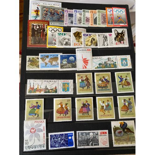 Timbres Pologne Neufs ** 1967/1970 Lot 122