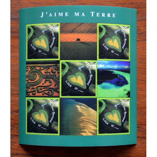 Blocs-Feuillets (St Valentin J'aime Ma Terre).2002 N° Y&t 43
