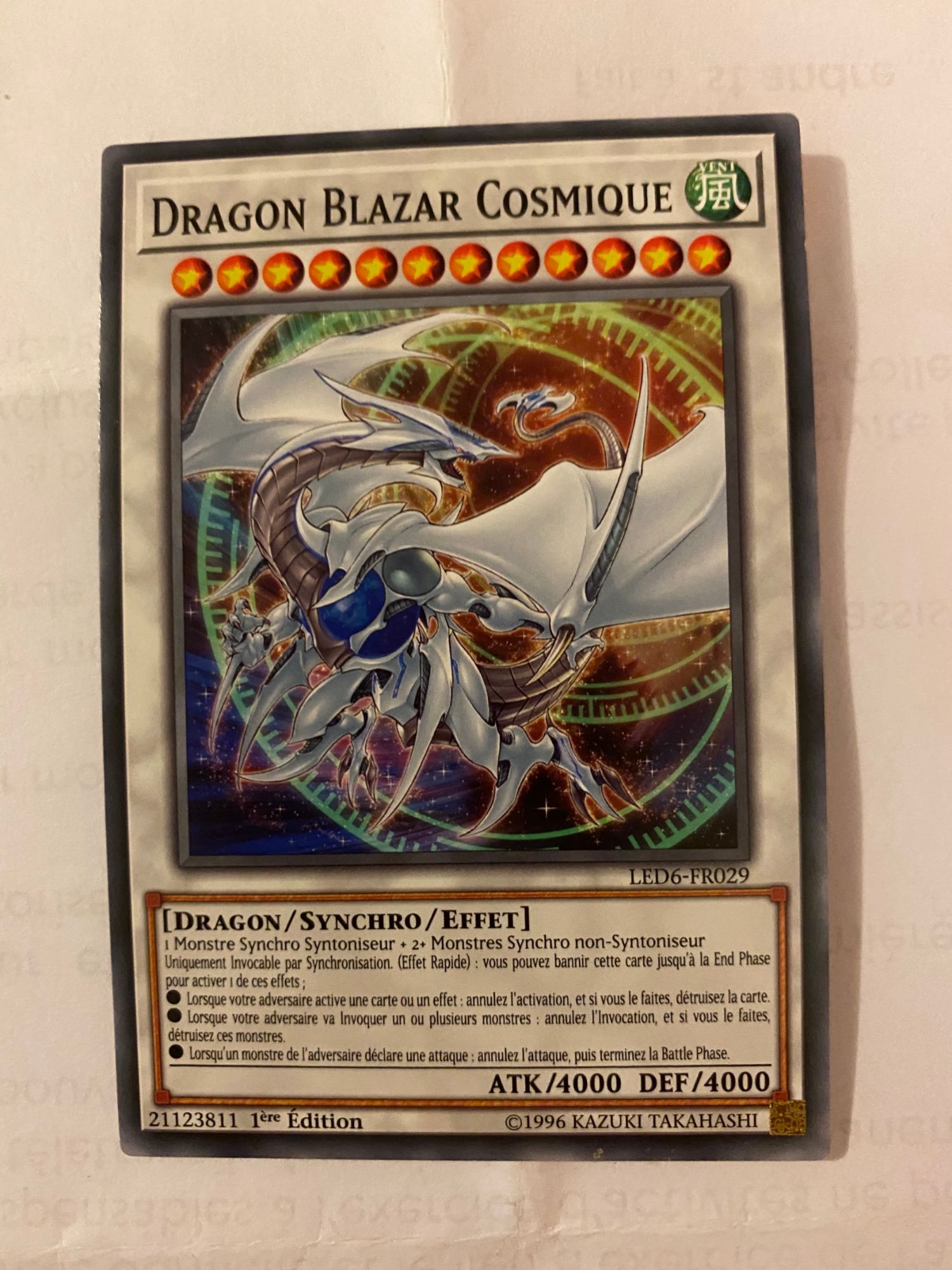 Yugioh! Dragon Blazar Cosmique (Led6-Fr029)