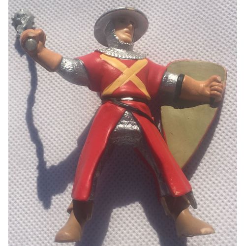 Figurine Chevalier Avec Masse D'arme, Chevalerie, Moyen-Age, Château Fort