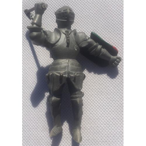 Figurine Chevalier En Armure Avec Masse D'arme, Chevalerie, Moyen-Age, Château Fort