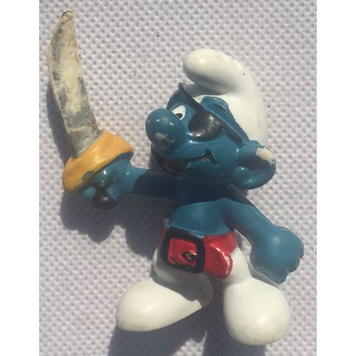 Figurine Schtroumpf Pirate , Smurfs, Peyo, Bd, Bande Dessinée