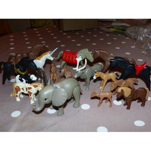 Gros Lot Playmobils Animaux Divers
