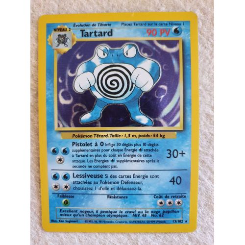Carte Pokemon Tartard Ed1 13/102 - Set De Base -Holo