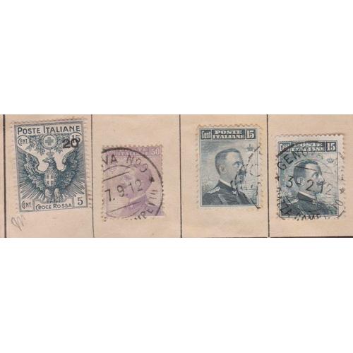 14 Timbres Italiens . Bollo Italiano . Italian Stamp