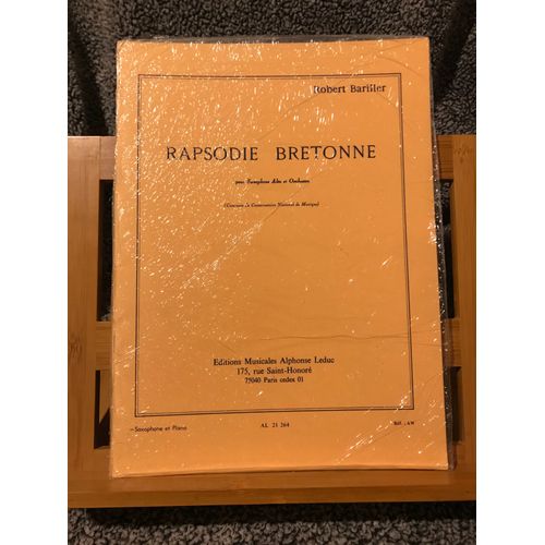 Robert Bariller Rapsodie Bretonne Pour Saxophone Et Piano Partition Éd. Leduc