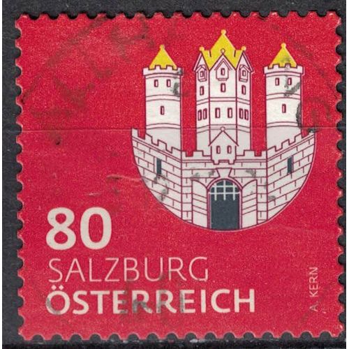Autriche 2018 Oblitéré Used Coat Of Armes Armoiries Salzburg City Ville De Salzbourg Su