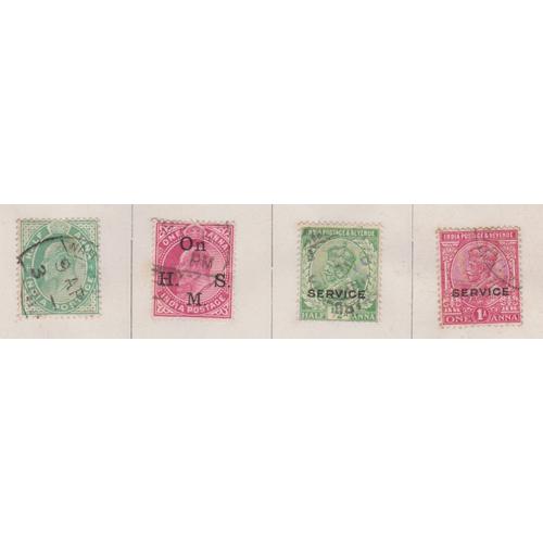 8 Timbres Poste D Inde . India Postage Stamps