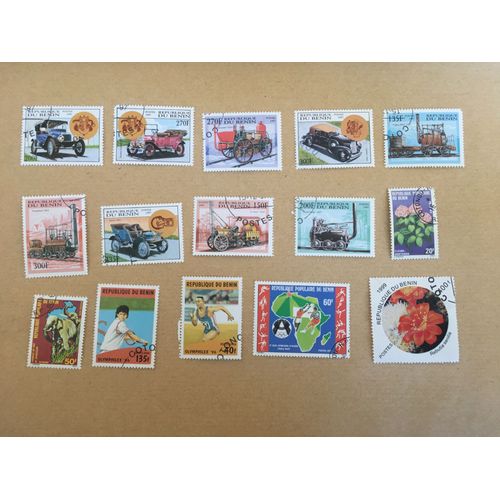 Benin - Lot De 15 Timbres Différents - Rl 24
