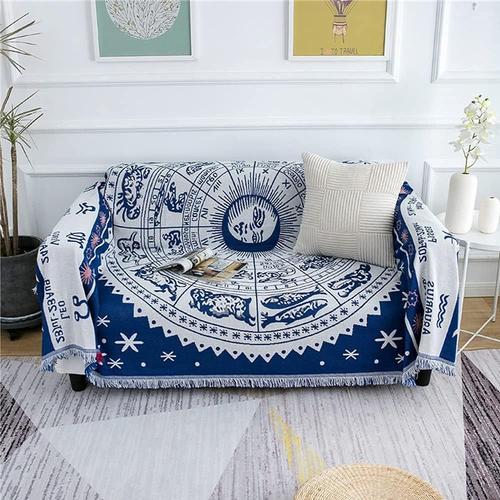 Couverture Jette De Canapé Jet De Lit Couverture De Canapé Couverture De Lit Couverture De Chaise Couverture De Voyage Couverture Décorative Housses De Canapé Avec Pompon Motif 180 X 230 Cm