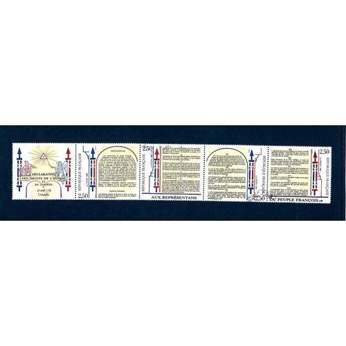 France- 1989-Bicentenaire De La Déclaration Des Droits De L'homme N° 2605 A -Timbres Oblitérés-Très Bon Etat