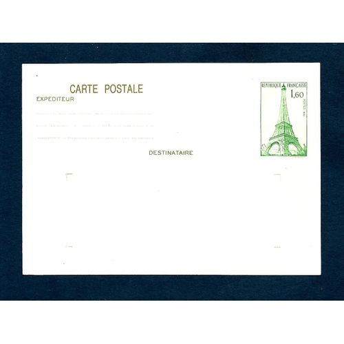France- 1983 -Inauguration Du Bureau De Poste De Paris : Tour Eiffel -N°429 - Cp 1 -Entier Postal Neuf**- 1 Er Choix