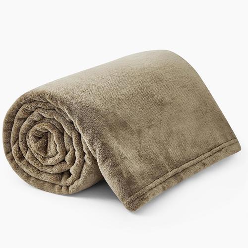 Plaid Polaire 150x200 Canape - Couverture Jete De Lit Taupe 150 X 200 Canapé Chaud Hiver, Plaid Cocooning Fauteuil 2 Personnes Doux