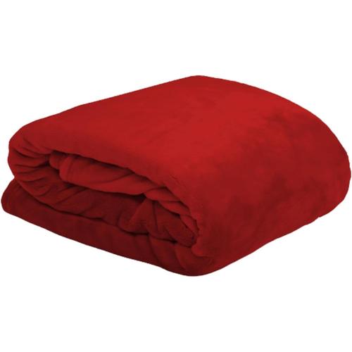 Doudou Plaid Polyester Rouge 130 X 160 Cm