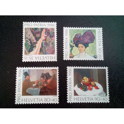 Timbre Suisse   Yt 1246 A 1249 Séries: Pro Patria 1986 ( 70404 )