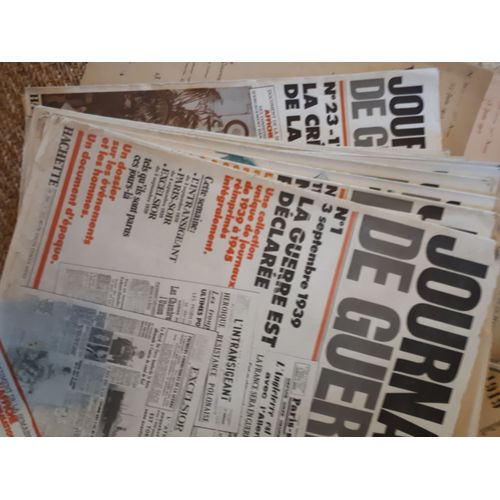 Lot De 23 Journaux De Guerre